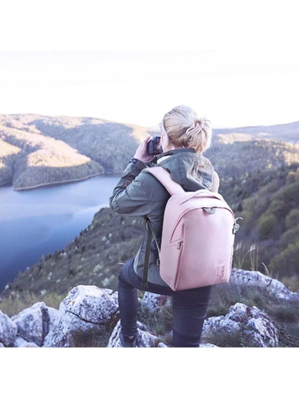 Stylish Waterproof Camera Backpack for DSLR/SLR, Fits 13.3